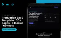 Zutra HyperSaaS — SaaS Landing & Dashboard UI Kit theme preview