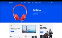 Milano Blue theme preview