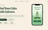 Calmora Meditation theme preview