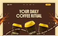Coffee & Cafe Shop theme preview
