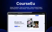 CourseEu Academy theme preview