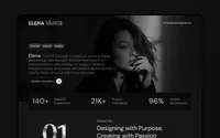 Elena Vance Portfoli theme preview