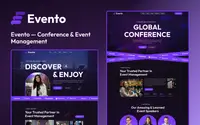 Evanta theme preview
