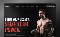Fitnex Gym theme preview