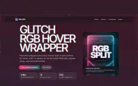 Glitch RGB Landing theme preview