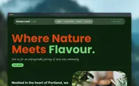 Green Leaf Café theme preview