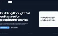Launchfolio — Studen theme preview
