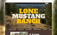 Lone Mustang Ranch theme preview