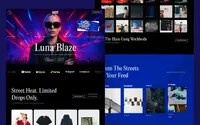 Luna Blaze theme preview