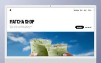 Matcha Shop theme preview