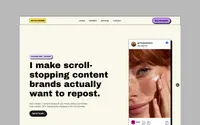 Maya UGC Folio theme preview