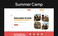 Outdoor Summer Camp theme preview