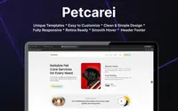 Petcarei Pet Care theme preview