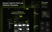 Saata Website theme preview