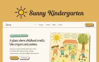 Sunny-kindergarten theme preview