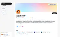 The Socialfolio theme preview