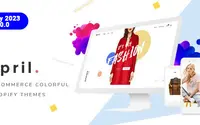 APRIL- Creative Sectioned Shopify Themes Bundle theme preview
