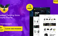 Punibor Gaming Store theme preview