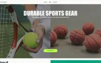 Sporting Goods Manufacturer (Clean) theme preview