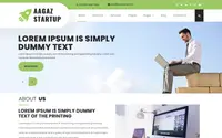 Aagaz Startup theme preview