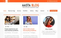 Aasta Blog theme preview