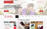 Advance Education theme preview