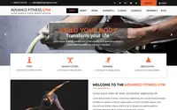 Advance Fitness Gym theme preview