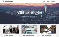Affiliates Bloglet theme preview