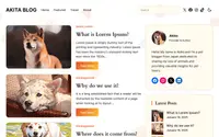 Akita Blog theme preview