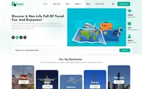Alpha Travel Vacations theme preview