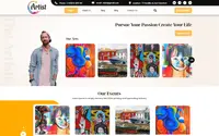 Artist Portfolio theme preview