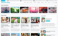 Attractive Blog theme preview