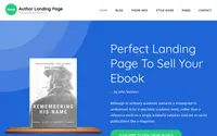 Author Landing Page theme preview