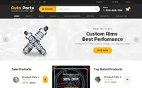 Auto Parts Garage theme preview