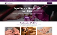 Barbershop Nail Salon theme preview
