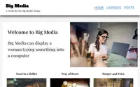 Big Media theme preview