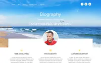 Biography theme preview