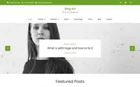 Blog Art theme preview