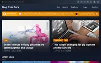Blog Over Dark theme preview