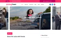 Blog Town theme preview