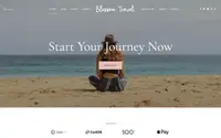 Blossom Travel theme preview