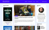 Book Author Blog theme preview