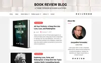 Book Review Blog theme preview