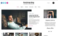 Bootstrap Blog theme preview