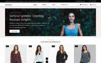 Boutique Designer Shop theme preview