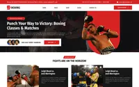 Boxing Martial Arts theme preview