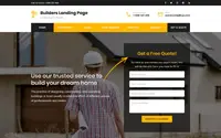 Builders Landing Page theme preview