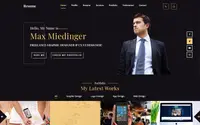 Business Card Resume theme preview