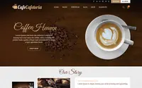 Cafe Cafeteria theme preview