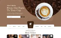 Cafe Coffee Charm theme preview